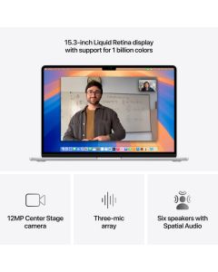 15-inch MacBook Air: Apple M4 chip with 10-core CPU and 10-core GPU, 256GB SSD - Silver